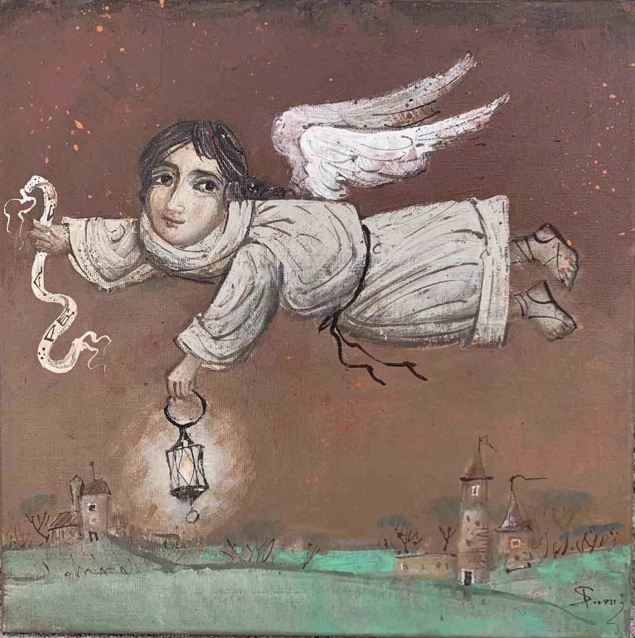 Angel with a lamp (Sergey Pomyan)