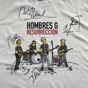 Hombres G. Camiseta Oficial Gira Resurrección Firmada